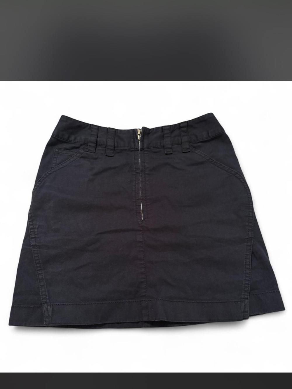Dolce & Gabbana navy blue mini Skirt with Front Zip